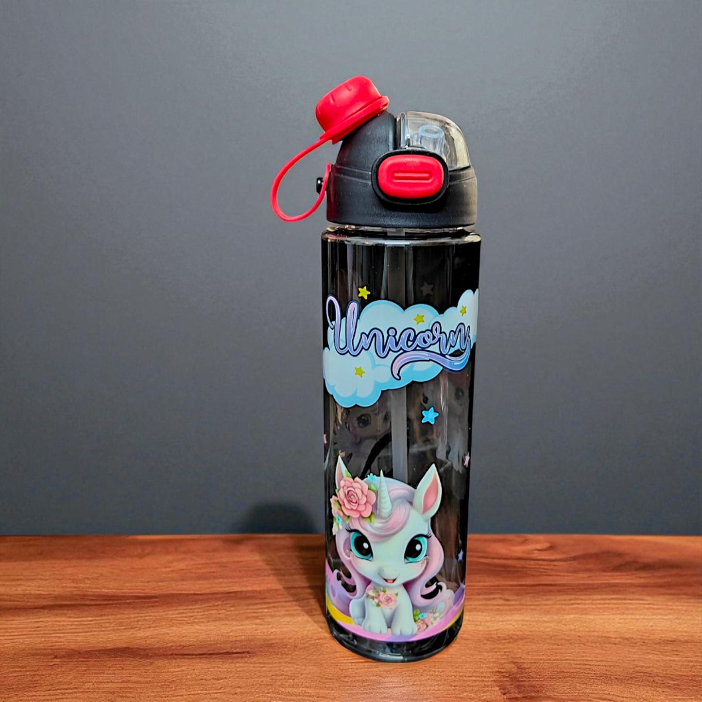 UK-0925 Cartoon Printed BPA Free  For Kids Water Bottle