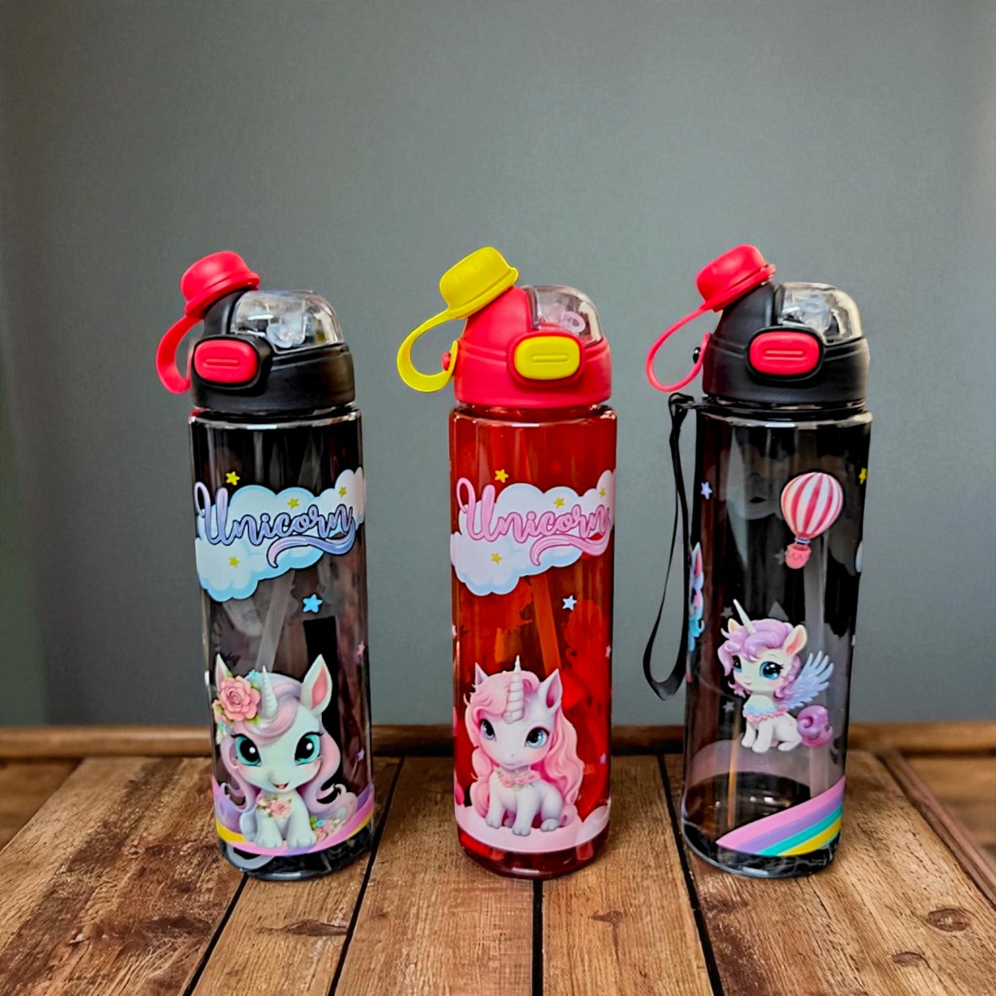 UK-0925 Cartoon Printed BPA Free  For Kids Water Bottle