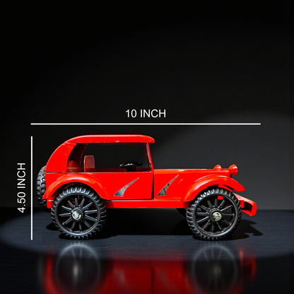 UK-1018 Vintage Metal CAR 10 INCH Big Unbreakable Full Metal Body CAR, Vintage CAR Toy Model Alloy Model Retro CAR Model Toy Vehicle Classic CAR Metal Vintage CAR