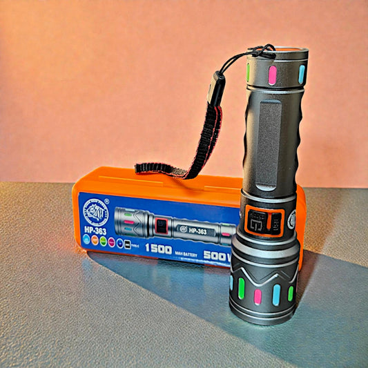 UK-1068 Tiger Head Power HP-363 Powerful Telescopic LED Flashlight (1500mah)