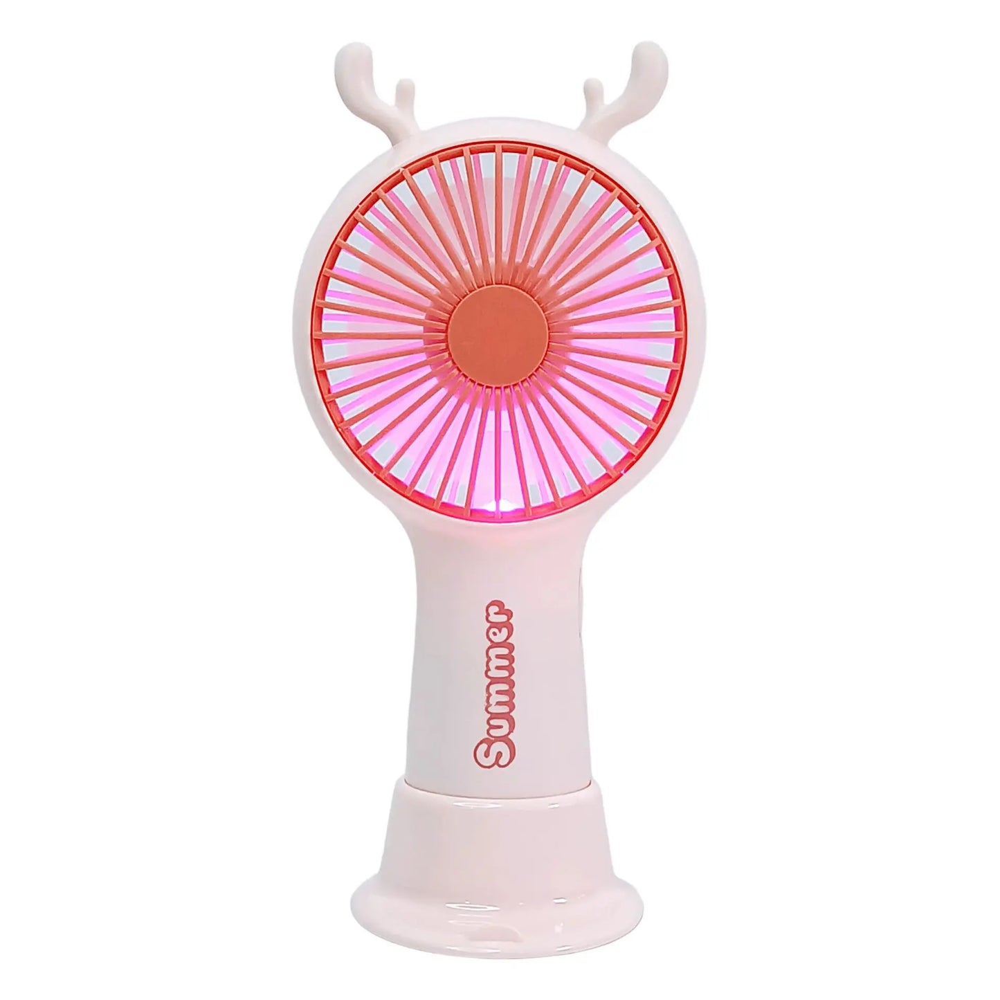 UK-0861 Reindeer Theme Baby Portable Mini Fan with Light