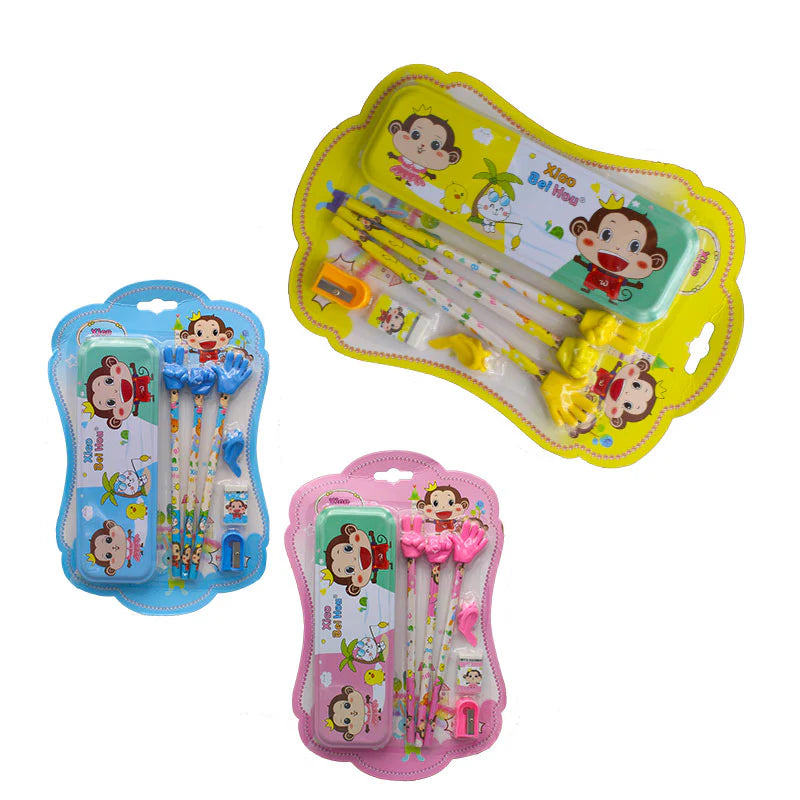 UK-0576 7 in 1 Monkey Stationery Set