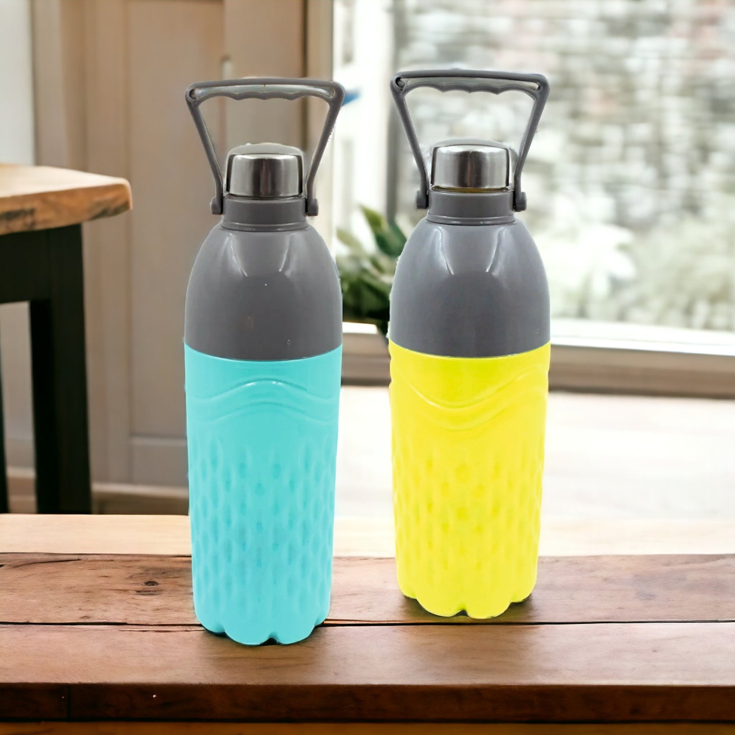 UK-0344 Water Bottle  For Sports Insulated With Handle & High Quality Water Bottle, School, Fridge, Office, Sports, Gym, Yoga (1 Pc Mix Color 1800ml/1400ml)