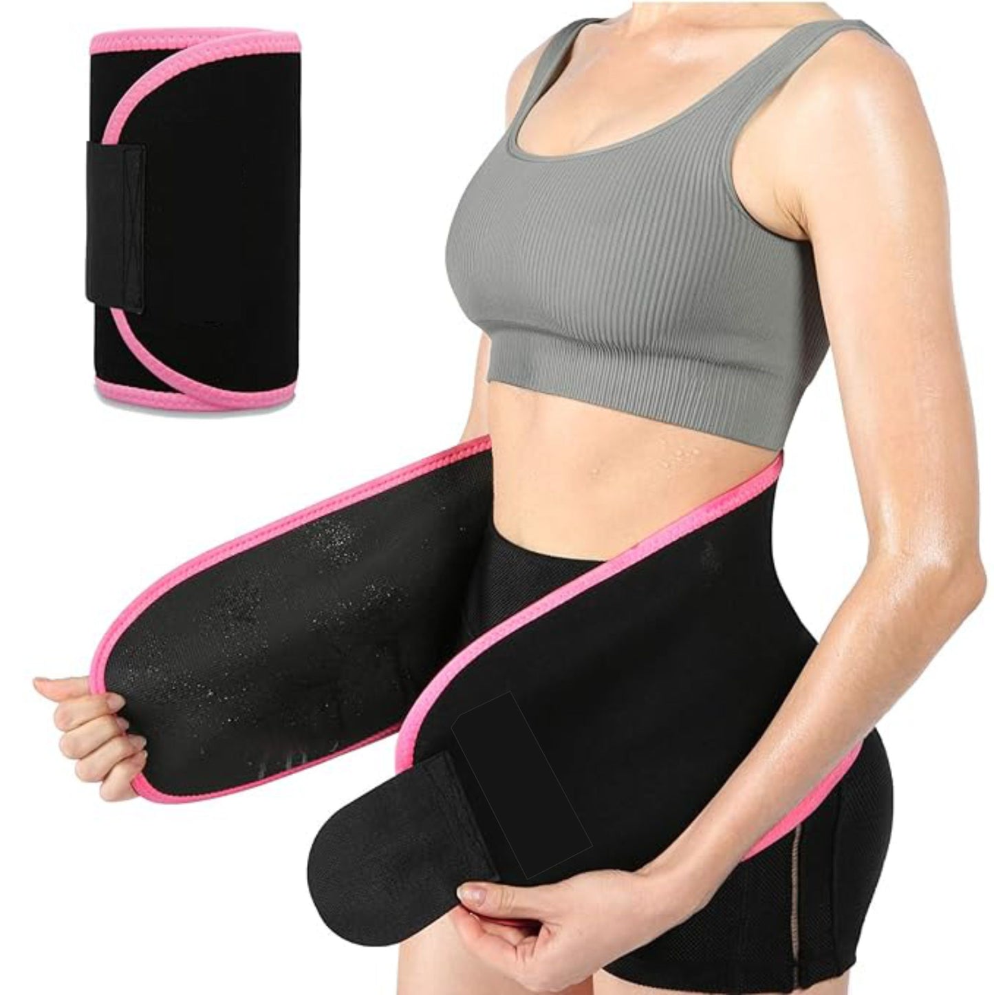 UK-0284 Waist Support Belt Neoprene Ab Belt Trainer, Stomach Wrap Tummy Belt/Belly Tummy Yoga Wrap Back Exercise Body Wrap