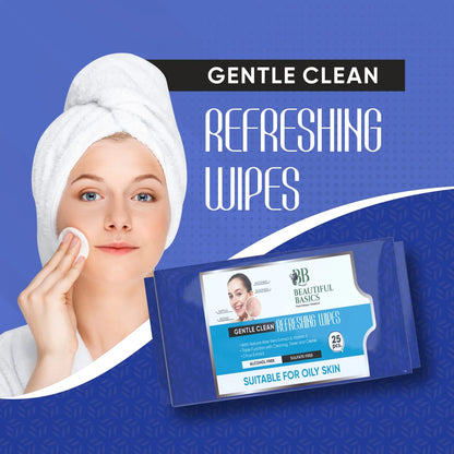 UK-0638 Wipes for Face | Facial Cleansing | Refreshing & Skin Hydration| Soothing for skin | pH Balance & Alcohol Free | Nourishing with Fruit extract | 25 Wipes