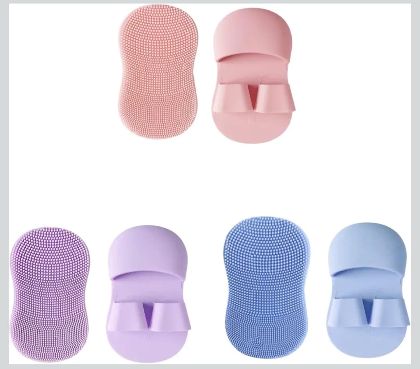 UK-1086 Face Scrubber For Women And Men, Silicone Face Cleansing Brush Face Scrubbers Soft Exfoliators Cleaning Tool, Facial Cleansing Brush For Pimples Blackhead Remover Deep Cleans Skin Care (1Pcs)