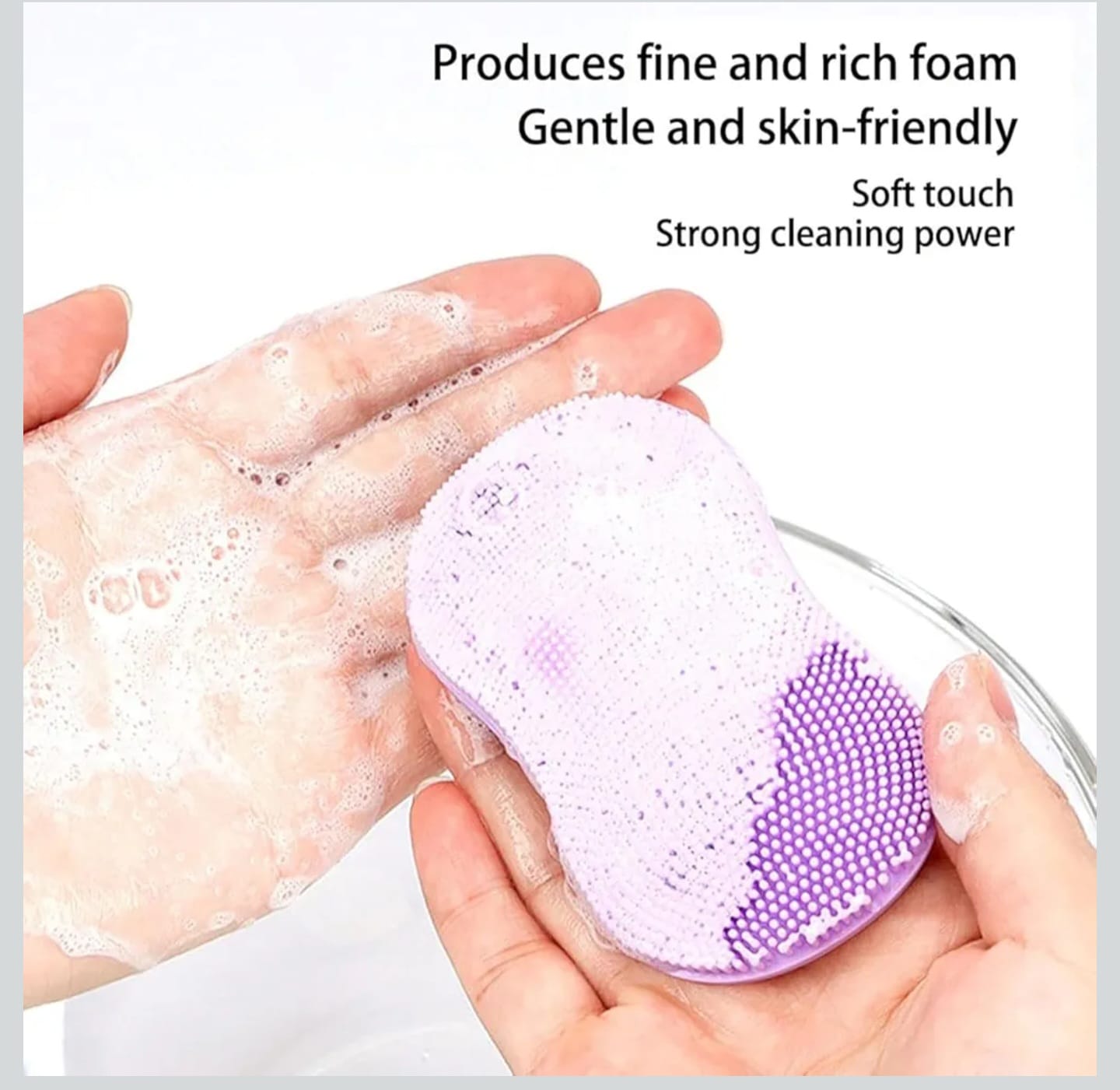 UK-1086 Face Scrubber For Women And Men, Silicone Face Cleansing Brush Face Scrubbers Soft Exfoliators Cleaning Tool, Facial Cleansing Brush For Pimples Blackhead Remover Deep Cleans Skin Care (1Pcs)