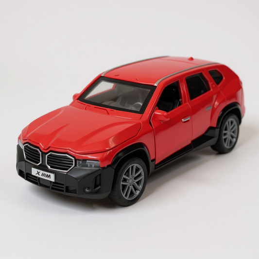 UK-0966 BMW XM Toy Car 1:32  Scale Model,Pull Back Vehicles Alloy Simulation Supercar with Lights and Sound