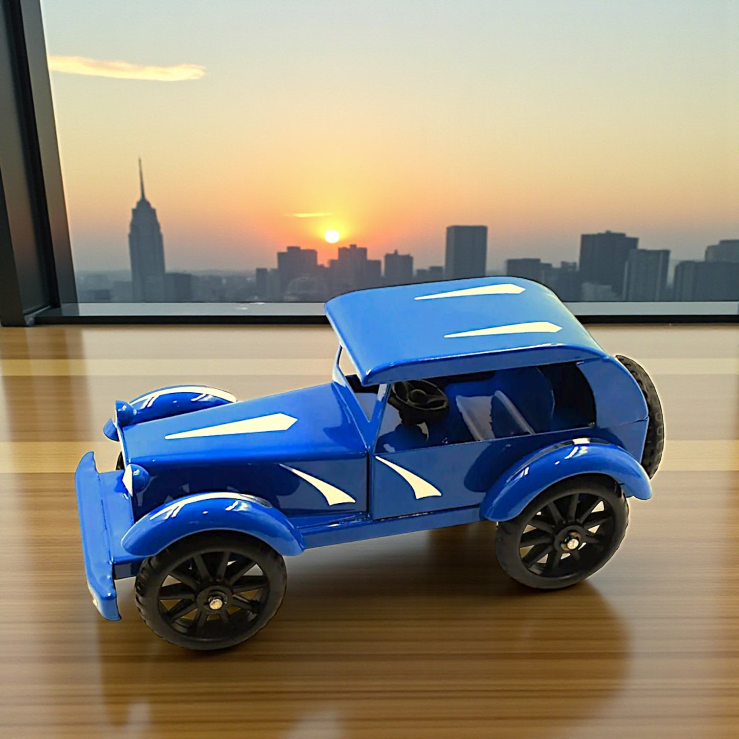 UK-1018 Vintage Metal CAR 10 INCH Big Unbreakable Full Metal Body CAR, Vintage CAR Toy Model Alloy Model Retro CAR Model Toy Vehicle Classic CAR Metal Vintage CAR