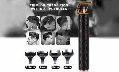 UK-0001 Vintage T9 classic Rechargeable Hair Clipper Professional Hair Trimmer For Men | Adjustable Hair Clipper Blade for Trimming and Shaving for close precise cut | 90 min runtime