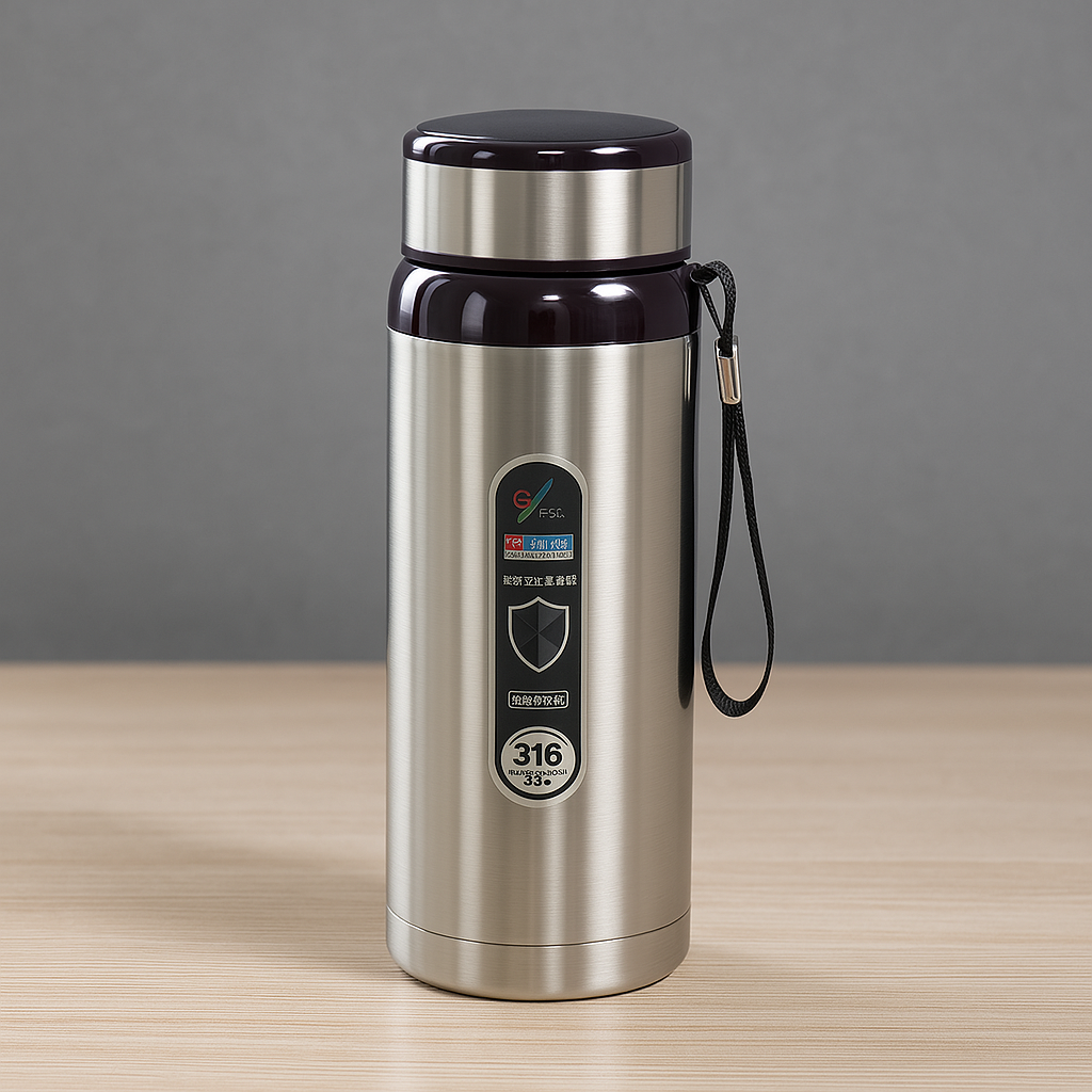 UK-0921 High Capacity Business Thermos Mug Stainless Steel Tumbler Insulated Water Bottle Vacuum Flask for Office Tea Mugs 1000ml