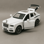 UK-0945 Rolls-Royce Cullinan Premium Car Toy for Kids Realistic Miniature Model , Metal Pull-Back Action Openable Doors Lights and Music