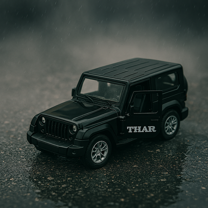 UK-0942 Thar Die-Cast Metal Toy for Kids | Pull Back Action Miniature Scaled Model Car | Openable Doors