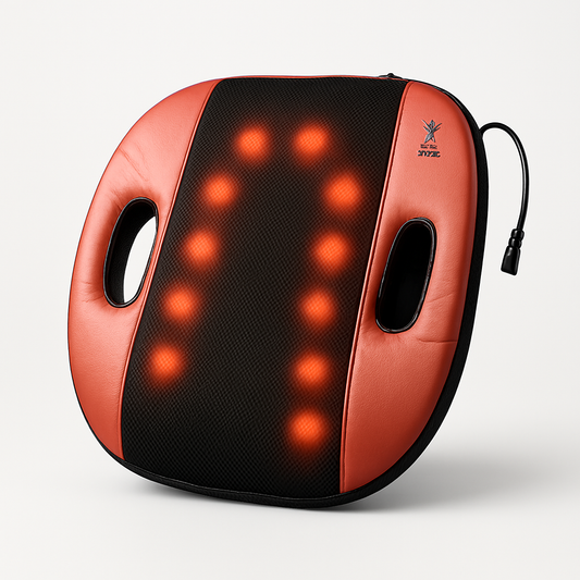 UK-0968 back massager cushion with heat function backpain cushion for chair electric back massager for pain relief roller for back massage