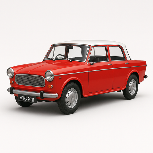 UK-0955 Queen 70's Classic Toy car, Opanable frount Doors, Pull Back Action Toy, Openable Doors Antique Sturdy Collectible Die Cast Scale Model