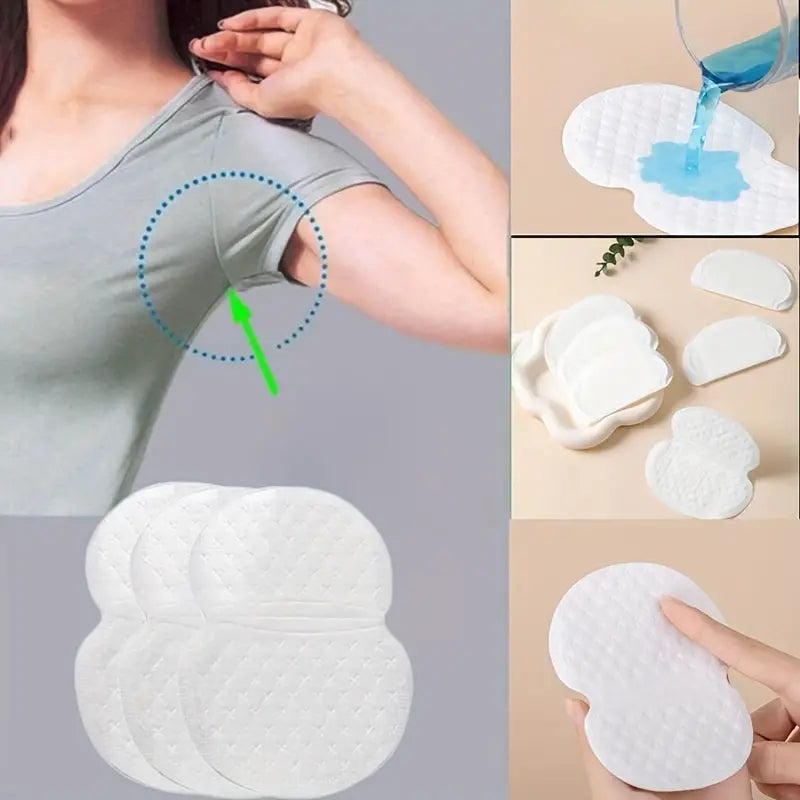 UK-0105 Underarm Sweat Pads, Disposable Armpit Sweat Absorbing Guards, Dress Sweat Perspiration Pads Shield, Absorbent Deodorant Pad(Pack of 10)