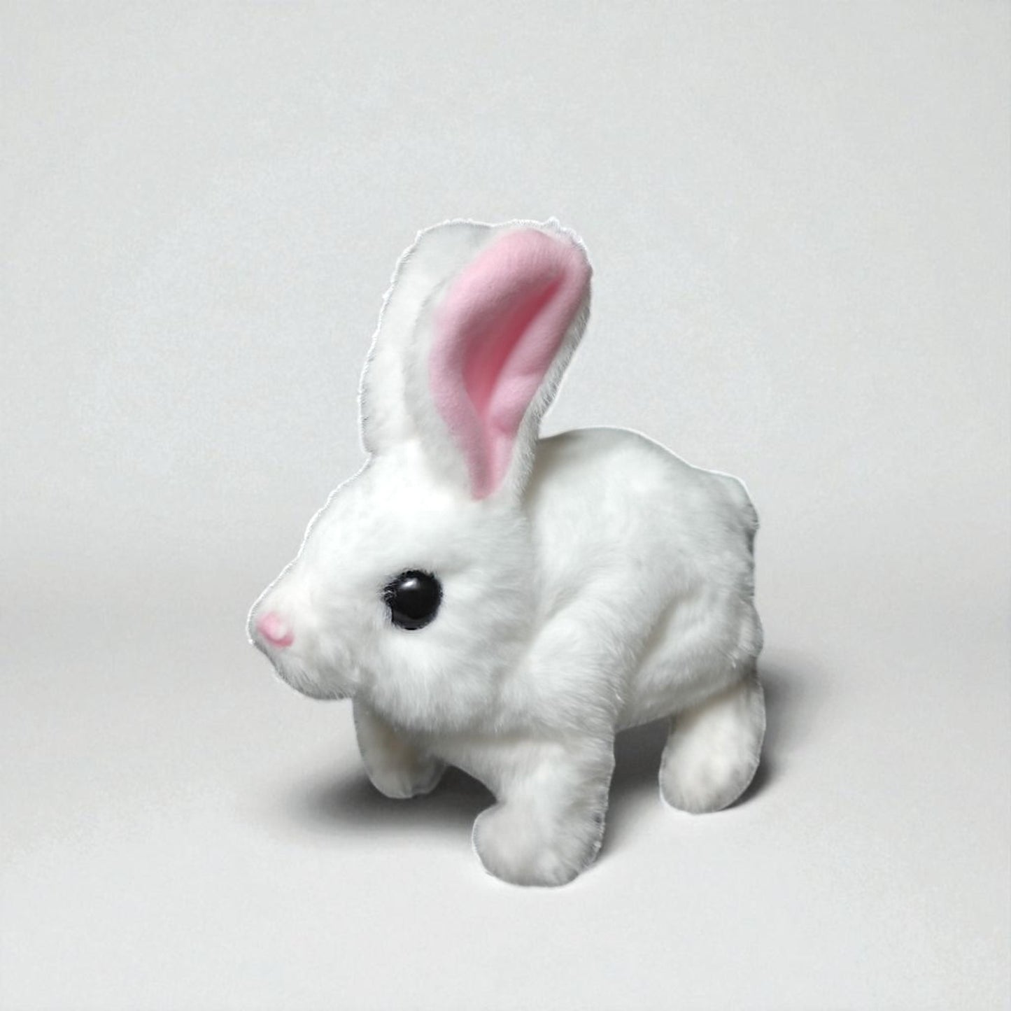 UK-0979 Rabbit Interactive Electronic Pet Plush Bunny Toys with Sounds and Movements Walking Rabbit Toy, Animated Wiggle Ears Twitch Nose Gift for Toddlers Kids