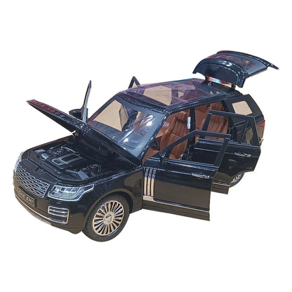 UK-1031 Range Rover Car with Light & Sound Effect, Pullback Action Car with Openable Doors Miniature Collectible Cars for Boys & Girls 3+ Years
