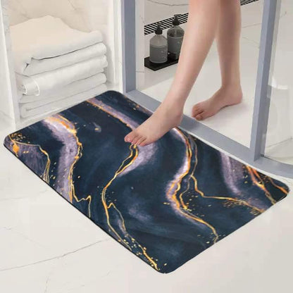 Floor Mat, Doormat, Bathroom Carpet Cushion Mat Bathroom mat Water Absorbing Non Slip Floor mat Quick Drying Water for Home Diatomite Door Mat Soft Silicone Super Absorbent(MULTI-DESIGN)